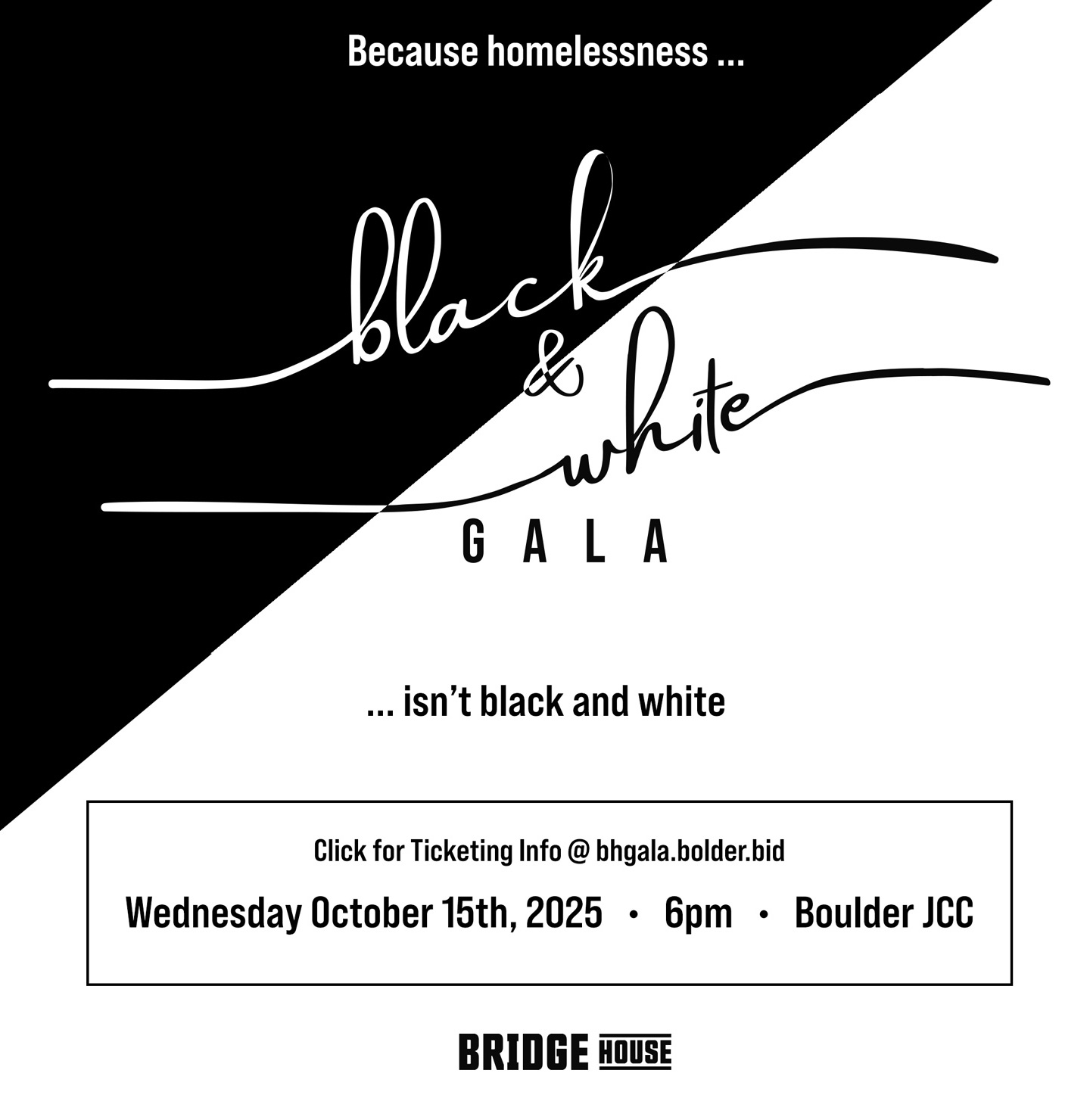black & white gala